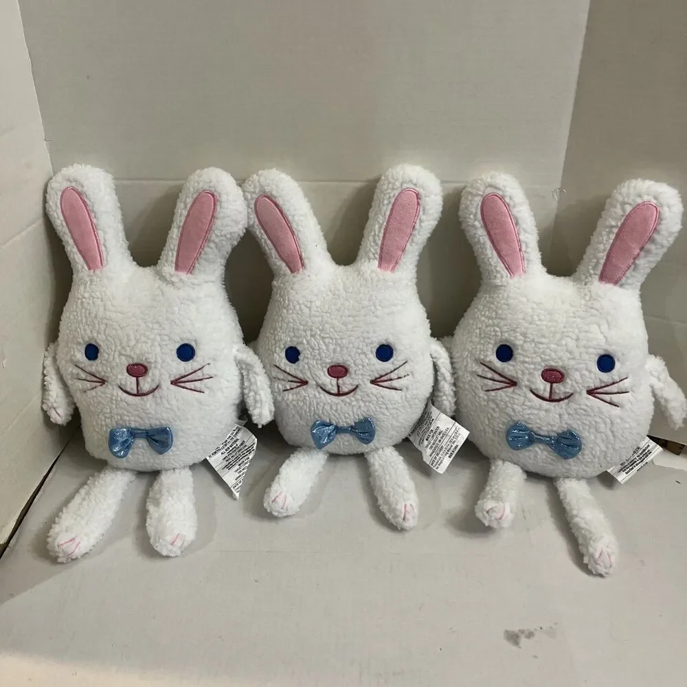 Target Spritz Easter Bunny Rabbit Decorative Pillow Plush 20” Sherpa Set Of 3